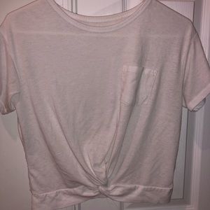 American Eagle White Basic Tee